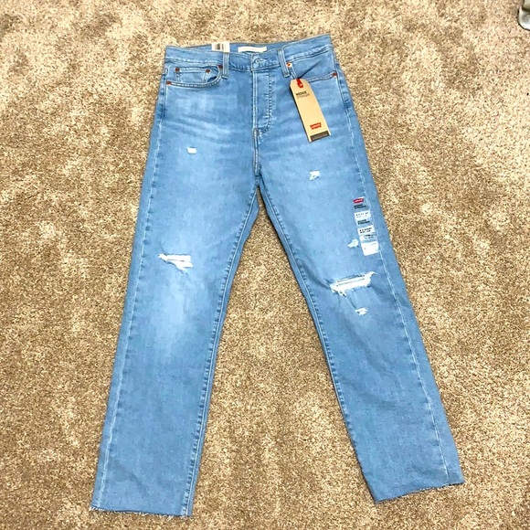 Levi Wedgie Straight High Rise Jeans - Picture 1 of 6